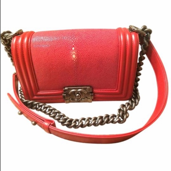 RARE STINGRAY CHANEL BOY BAG - Picture 12 of 15